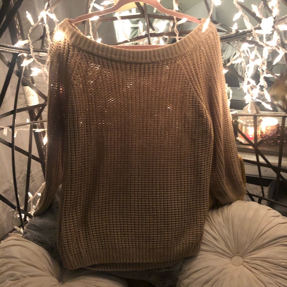 Off shoulder sweater